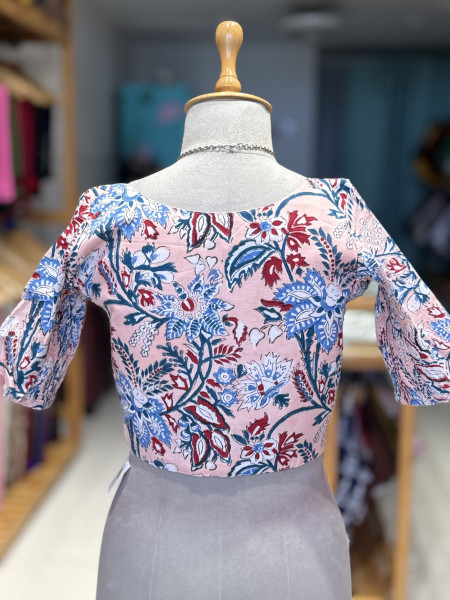 Size 36- Printed Stretchable Blouse