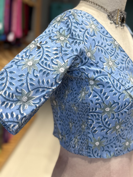 Size 36- Printed Stretchable Blouse