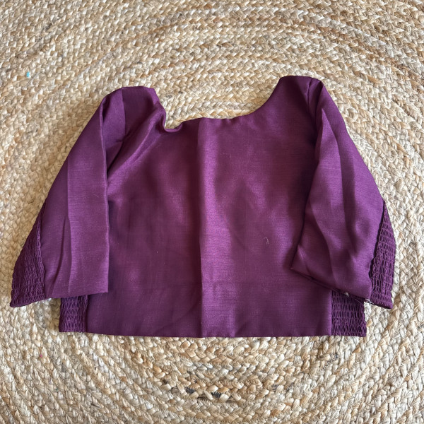 Free size Stretchable blouse - wine - Size 40 to 44