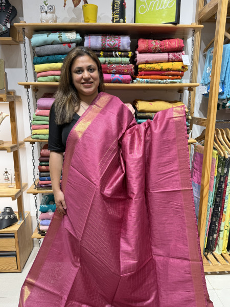 Mangalgiri checks blended cotton saree