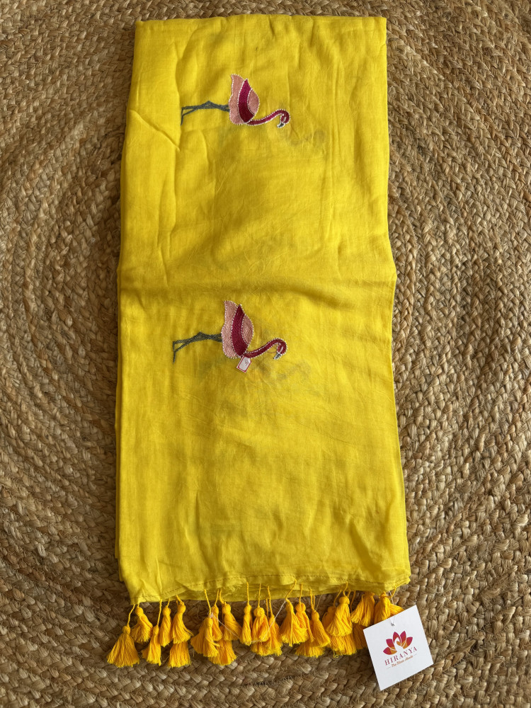 Image of Flamingo Mul Saree
