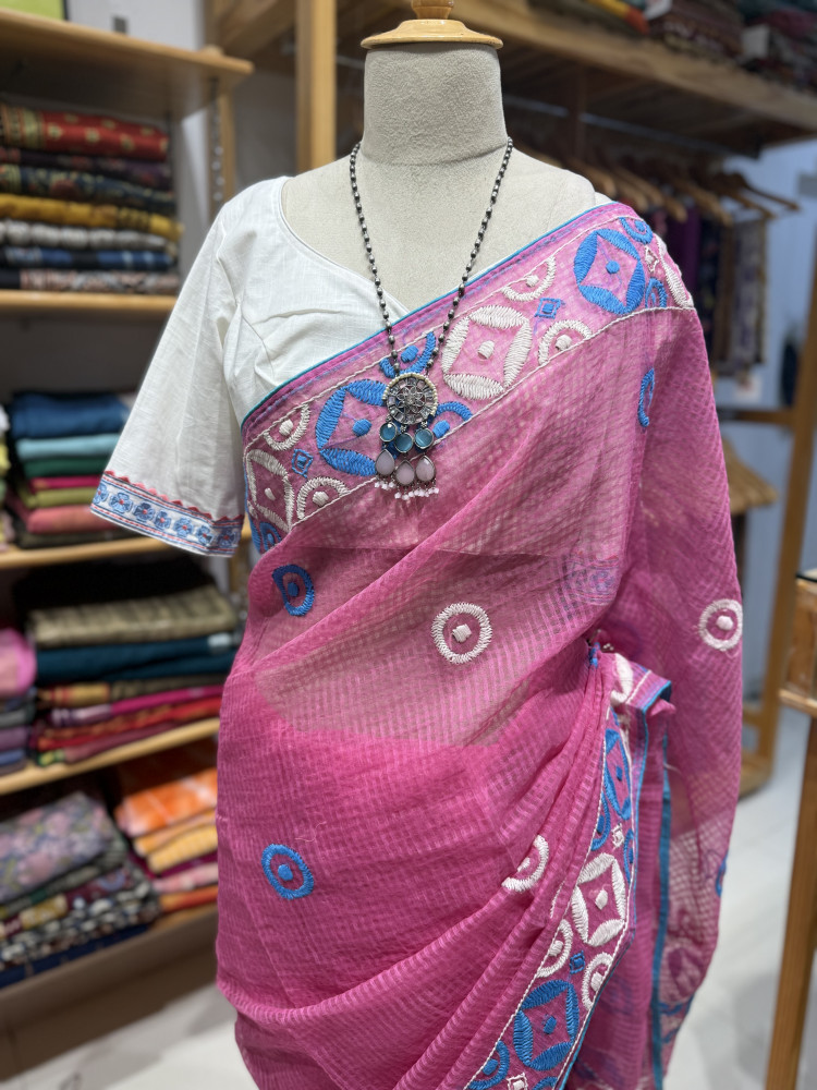 Image of Pure Cotton handwork Saree