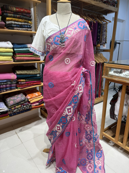 Pure Cotton handwork Saree