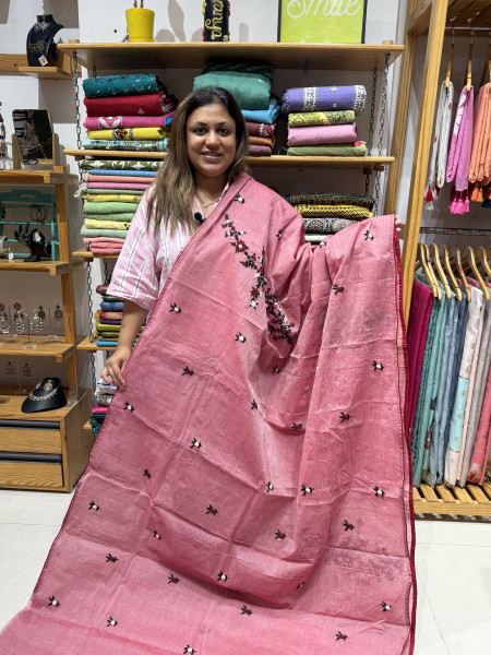 Parsi hand embroidery Saree
