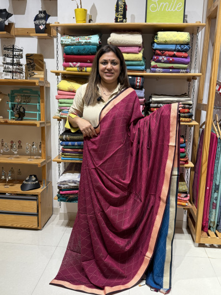 Cotton saree with Free Size Blouse