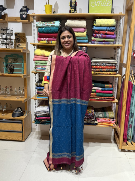 Cotton saree with Free Size Blouse