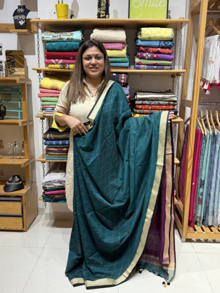 Pure Cotton Saree with Free Size Blouse