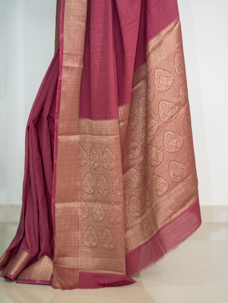 Crush Banarsi Pink Saree