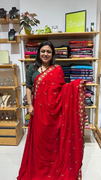 Vicharita Silk |RED