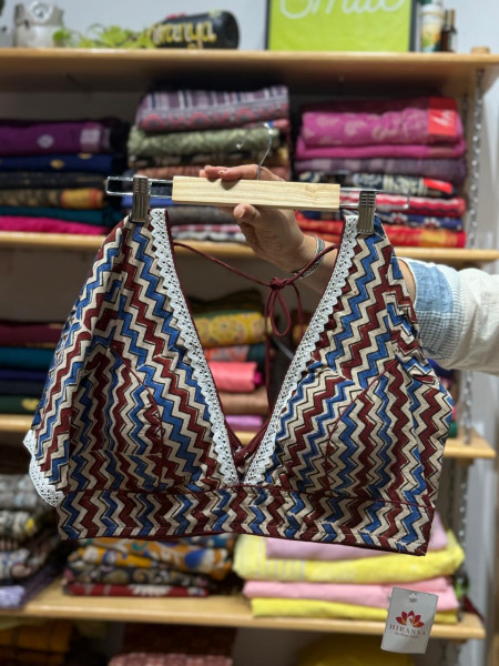 Free Size - Deep neck Crochet Lace Blouse