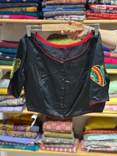 Free Size Handwork Blouse - Black