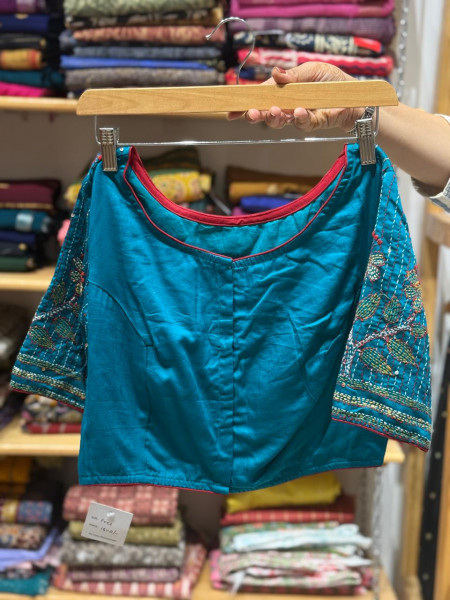 Free Size Handwork Blouse - Green