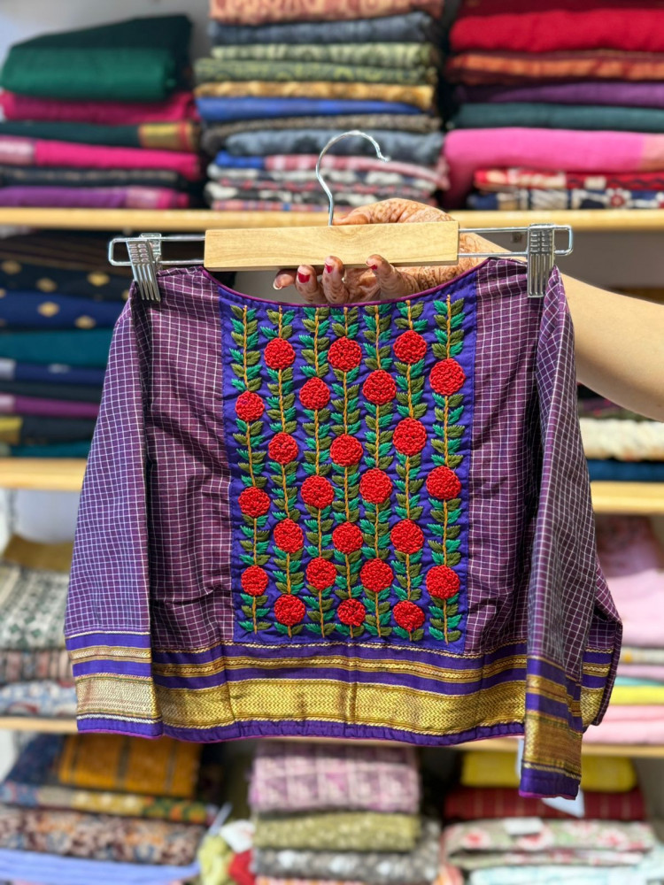 Image of ILKAL BLOUSE- Purple