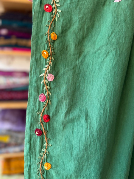 Cotton Saree with Hand Embroidery