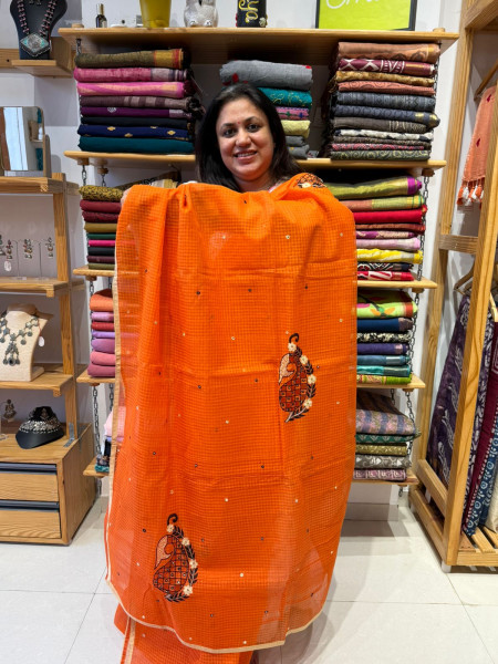 Resham Kota saree with Banarsi Blouse