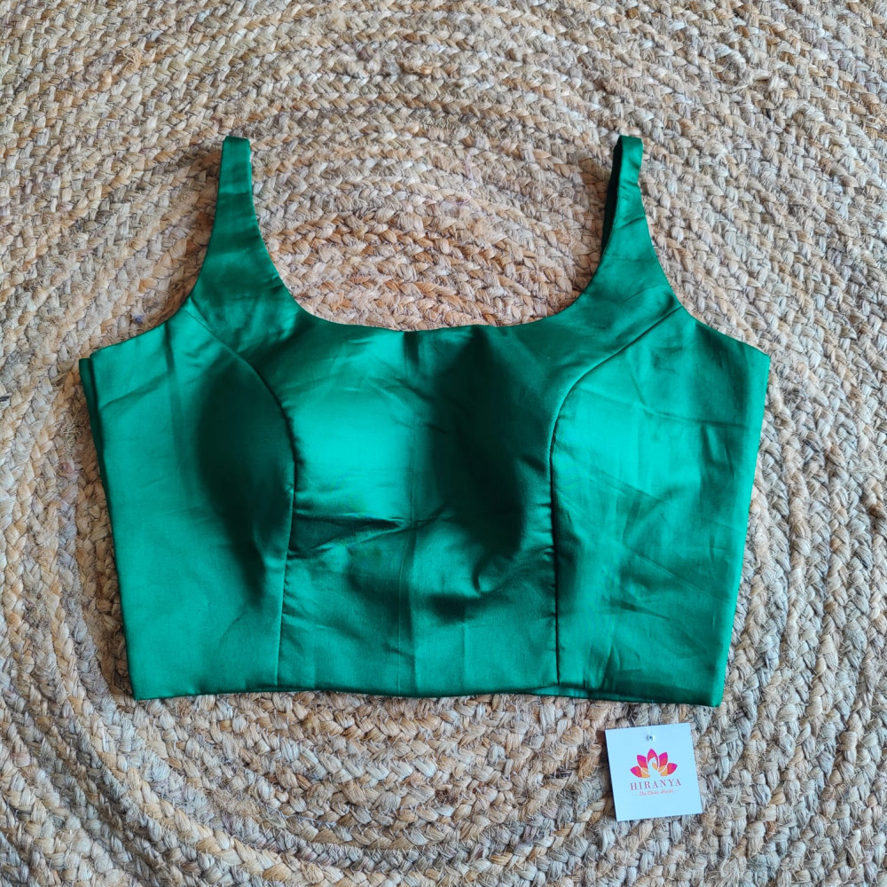 Image of Free Size - Sleeveless Blouse- Green