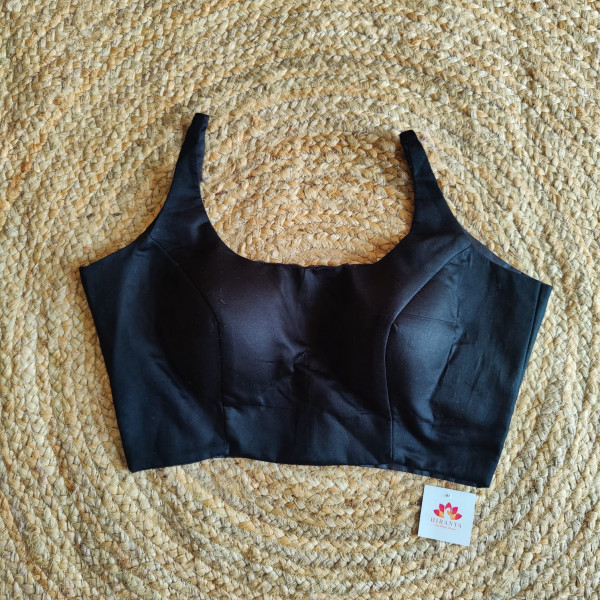 Free Size - Sleeveless Blouse - Black