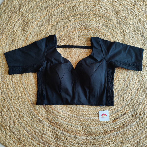 Stretchable Blouse - Size 36 to 38 - Black