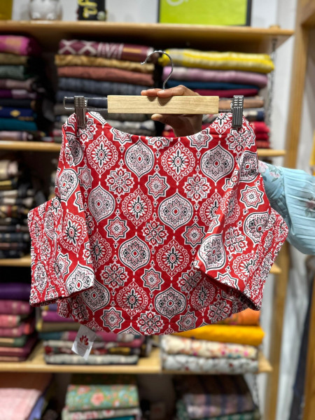 Stretchable Blouse - Size 36 to 38 - Red