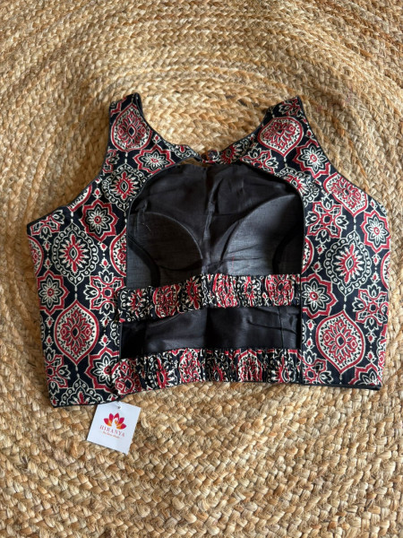 Back Elastic Blouse - sleeves attached - Free Size - 36 to 42