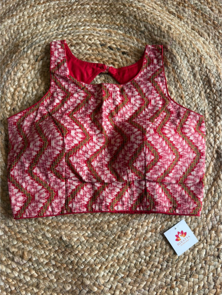 Back Elastic Blouse - sleeves attached - Free Size - 36 to 42