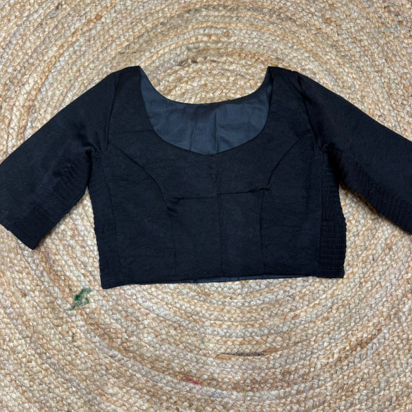 Free size Stretchable blouse - Black- Size 40 to 44