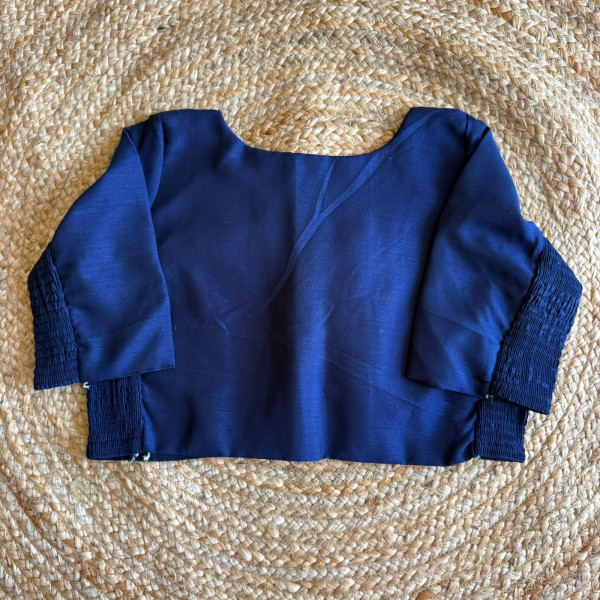 Free size Stretchable blouse -Navy Blue- Size 40 to 44