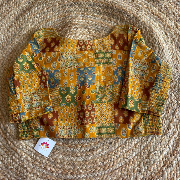 Printed Free Size Stretchable blouse - Fits 40 to 44