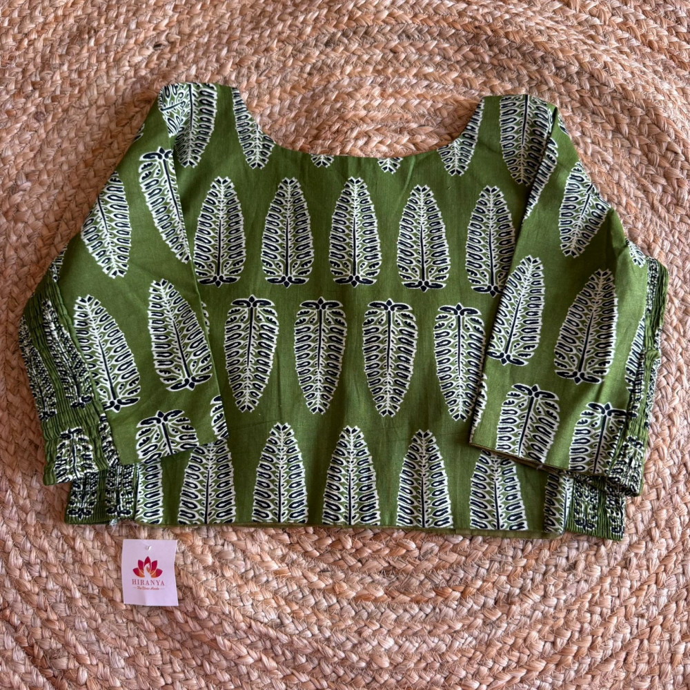 Image of Printed Free Size Stretchable blouse - Fits 40 to 44