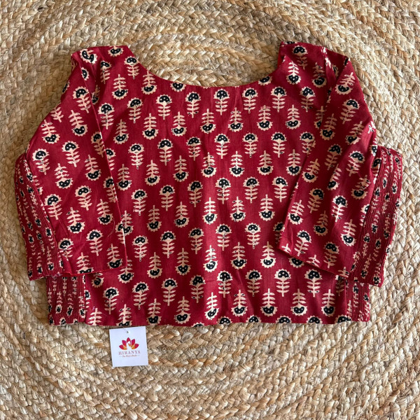 Printed Free Size Stretchable blouse - Fits 40 to 44