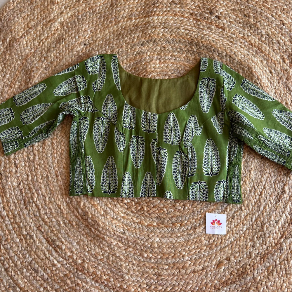 Image of Printed Free Size Stretchable blouse - Fits 40 to 44