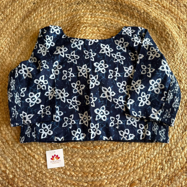 Printed Free Size Stretchable blouse - Fits 40 to 44