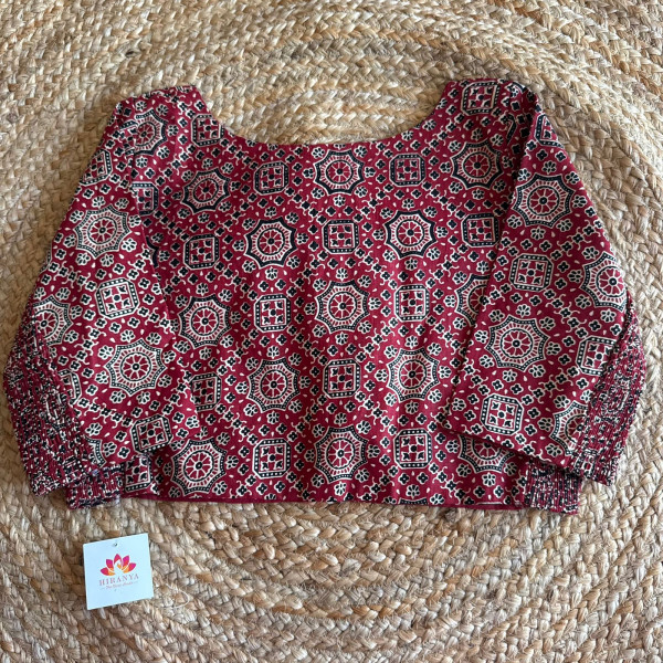 Printed Free Size Stretchable blouse - Fits 40 to 44