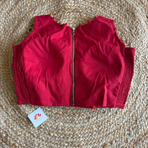 Sleeveless Zipper Free Size Stretchable blouse - Fits 36 to 38