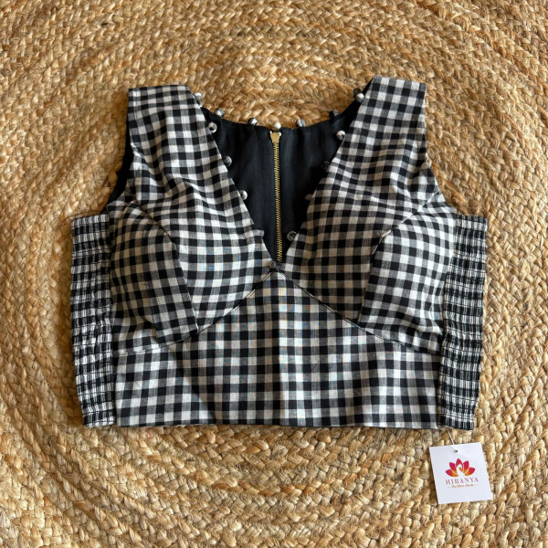 Sleeveless Zipper Free Size Stretchable blouse - Fits 36 to 38