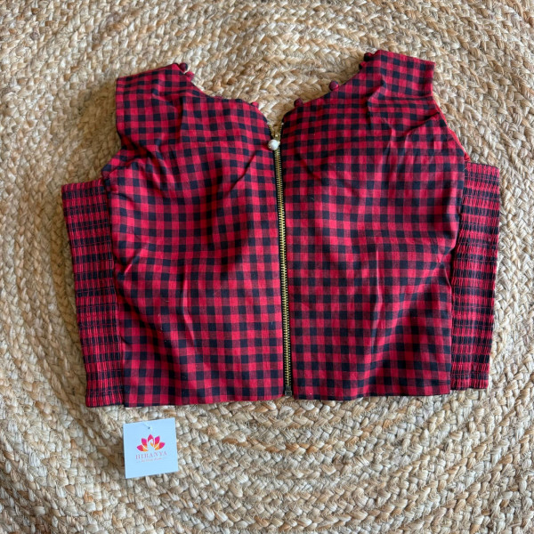 Sleeveless Zipper Free Size Stretchable blouse - Fits 36 to 38