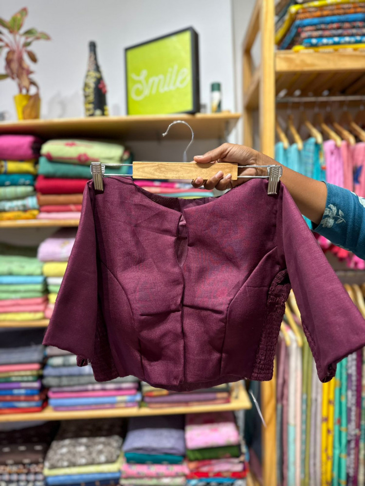 Image of Padded Stretchable Blouse -Free Size- Fits 36 to 38