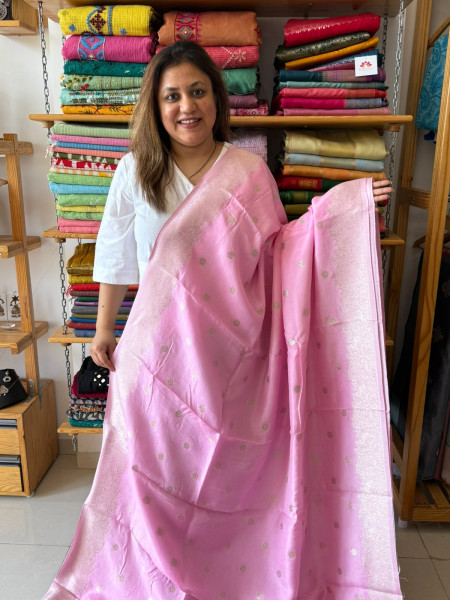 Banarsi Saree in Russian Crepe