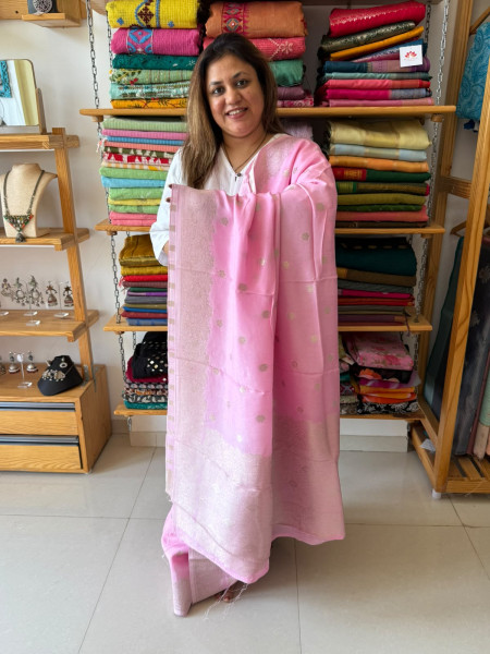 Banarsi Saree in Russian Crepe