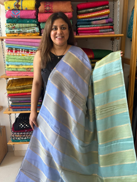 Ombre Banarsi Saree
