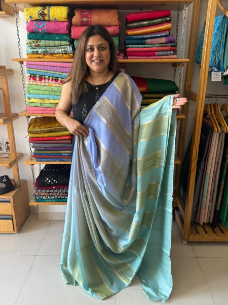 Ombre Banarsi Saree