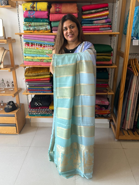 Ombre Banarsi Saree