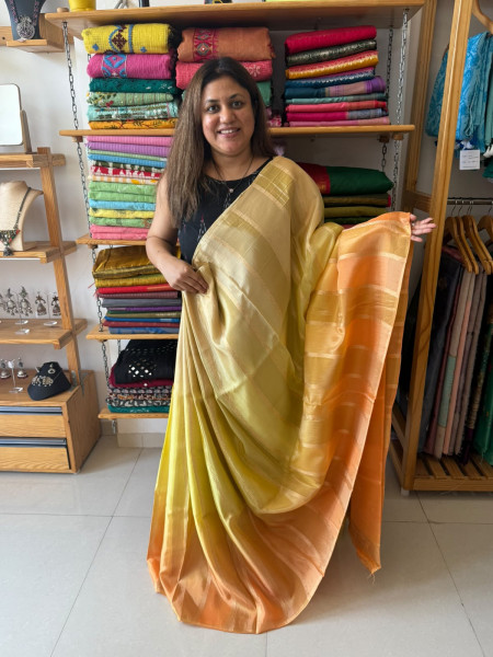 Ombre Banarsi Saree