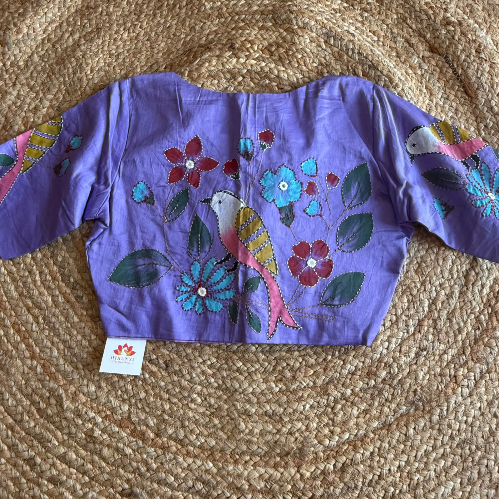 Image of Handpainted Free Size Blouse