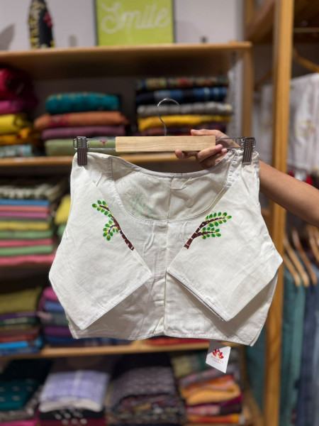Free Size Handpainted Blouse (Fits 36 to 42)