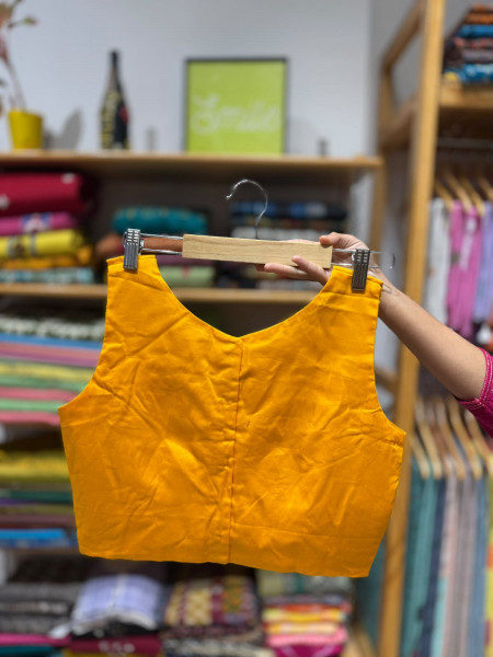 Free Size ZIPPER Blouse (Fits 36 to 42) | MANGO | Sleeves attached