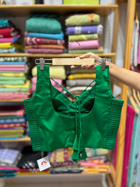 Padded Sleeveless Stretchable Blouse (36 to 38 size) - Green