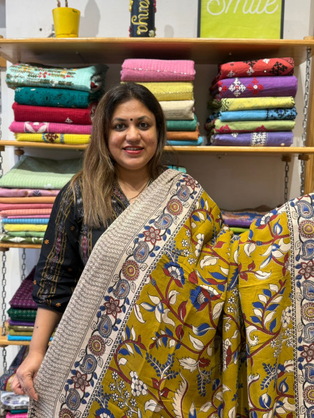 Chenuri Silk Kalamkari Print Saree