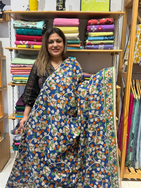 Chenuri Silk Kalamkari Print Saree