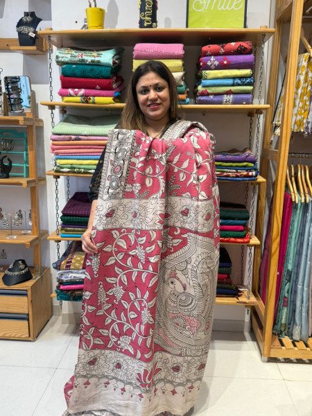 Chenuri Silk Kalamkari Print Saree